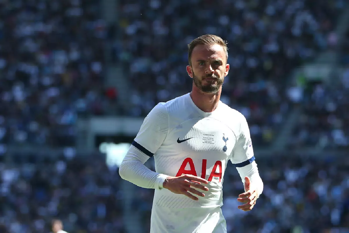 James Maddison Spurs debut Aug 2023