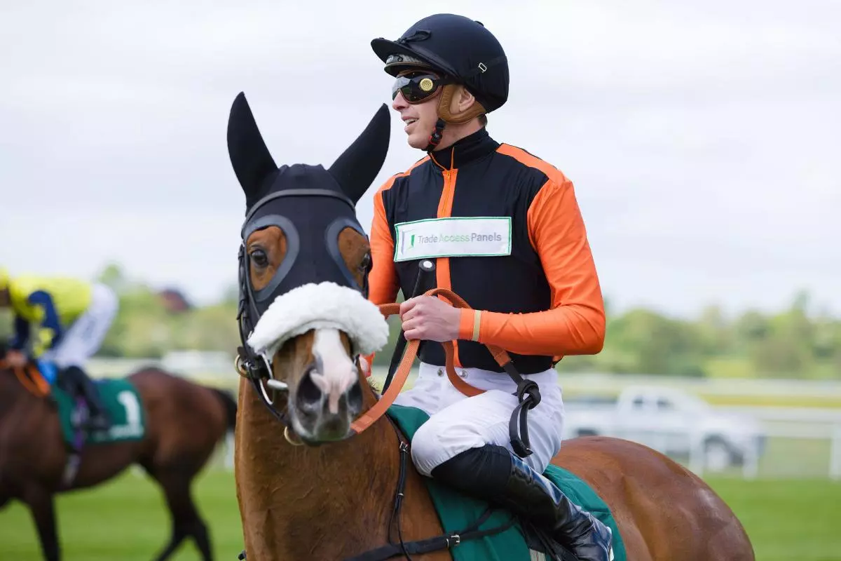 Jockey James Doyle on Raasel at York Races