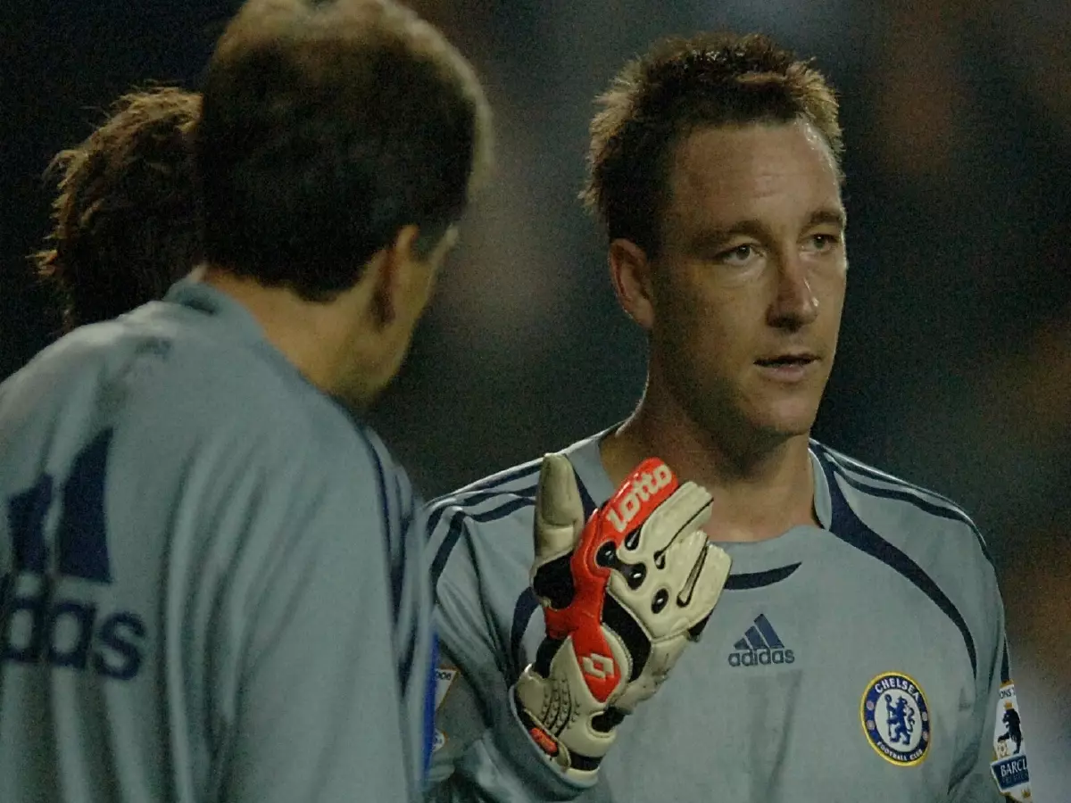 John Terry went in goal for Chelsea after two keeper injuries