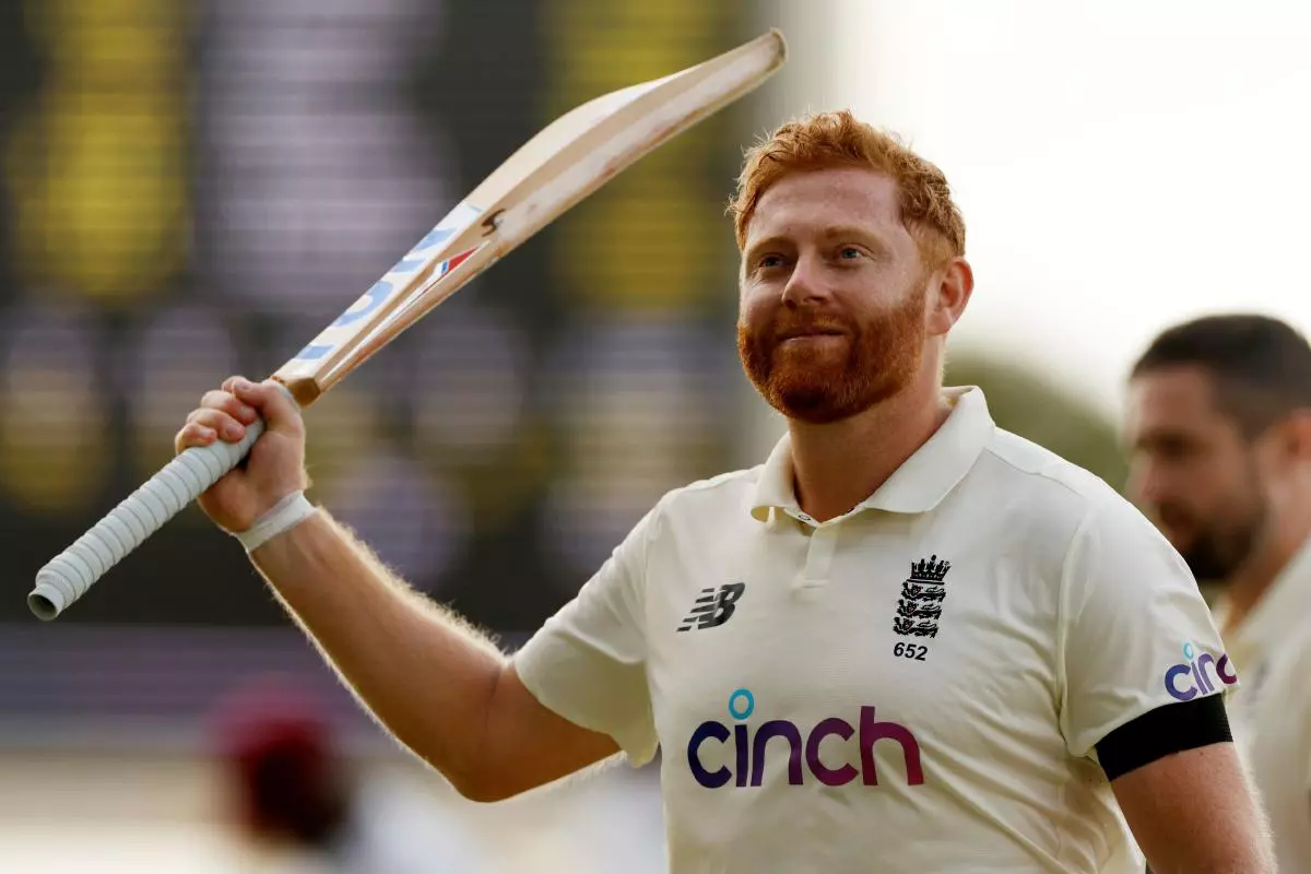 England's Jonny Bairstow walks off the pitch