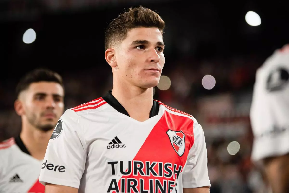 Julian Alvarez of River Plate seen during the 2022 Copa Conmebol Libertadores