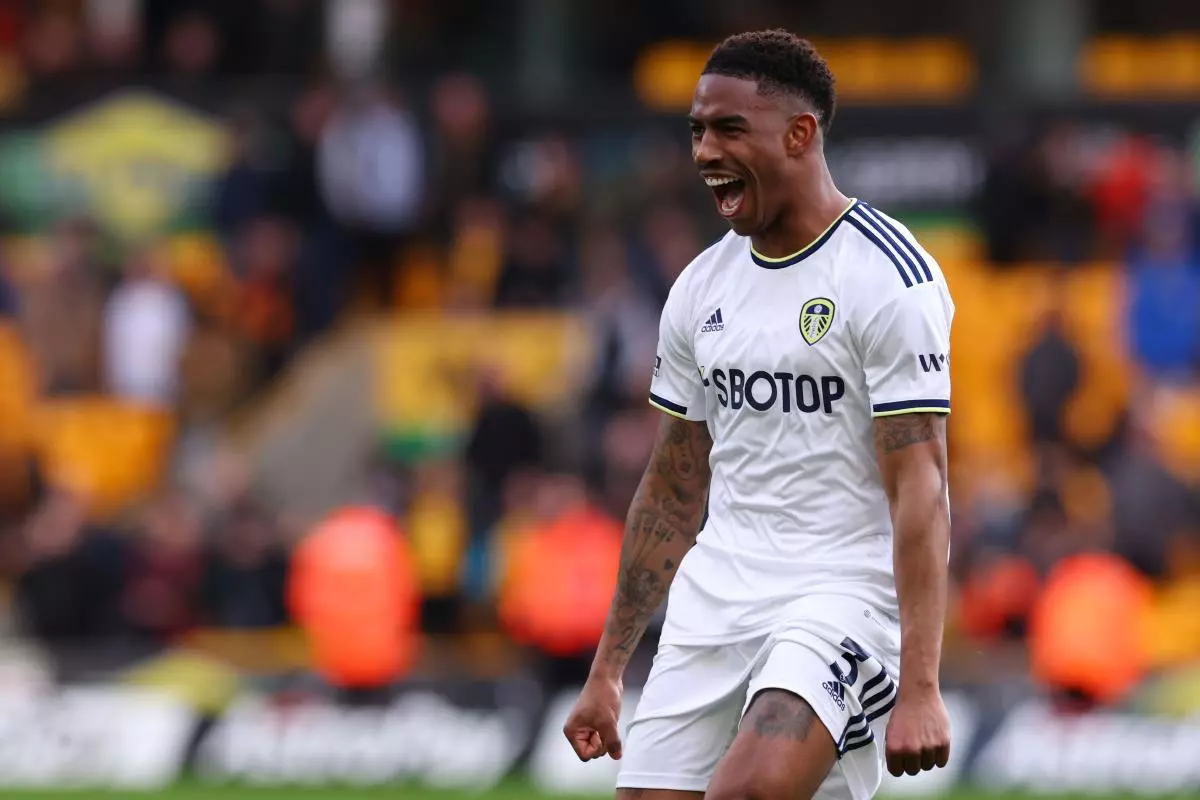 Junior Firpo playing for Leeds United in March 2023