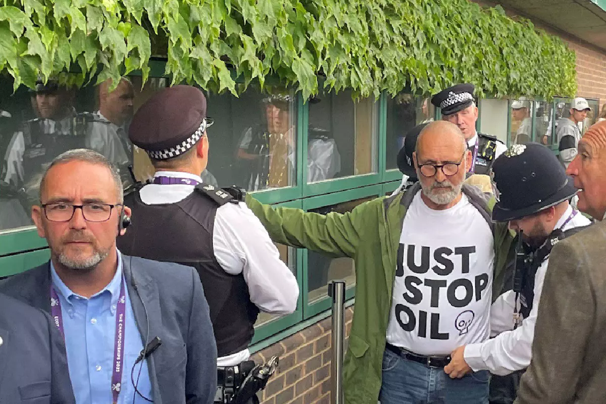 Just Stop Oil comes to Wimbledon
