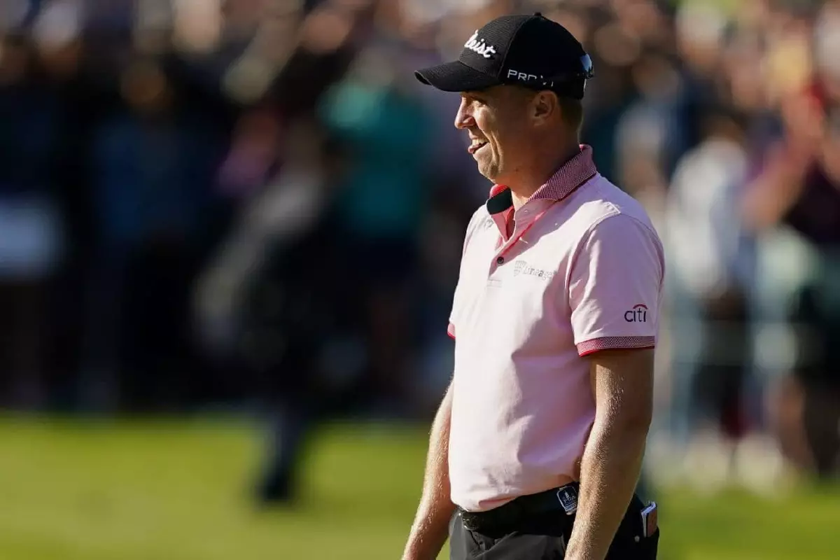 Justin Thomas holes the winning putt at the US PGA