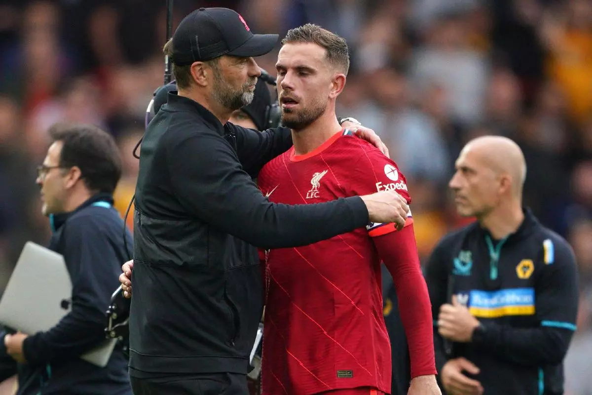 Jurgen Klopp Jordan Henderson Liverpool May22
