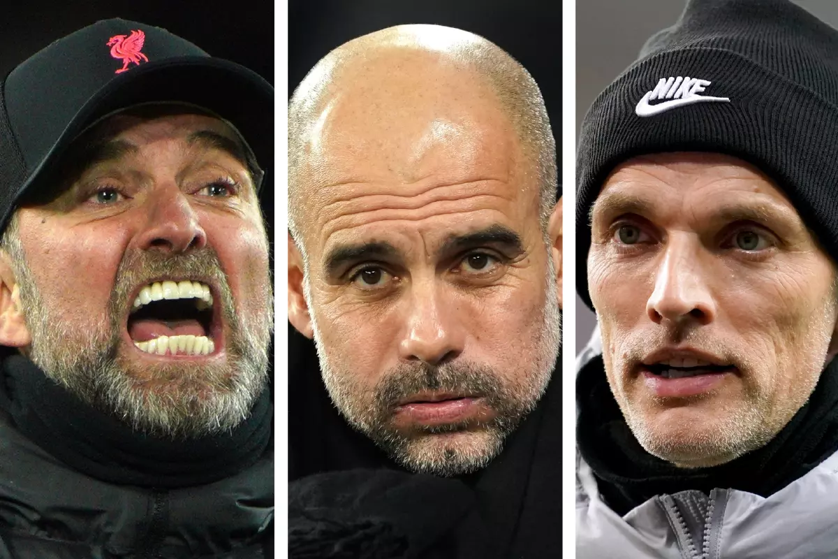 Jurgen Klopp Pep Guardiola Thomas Tuchel