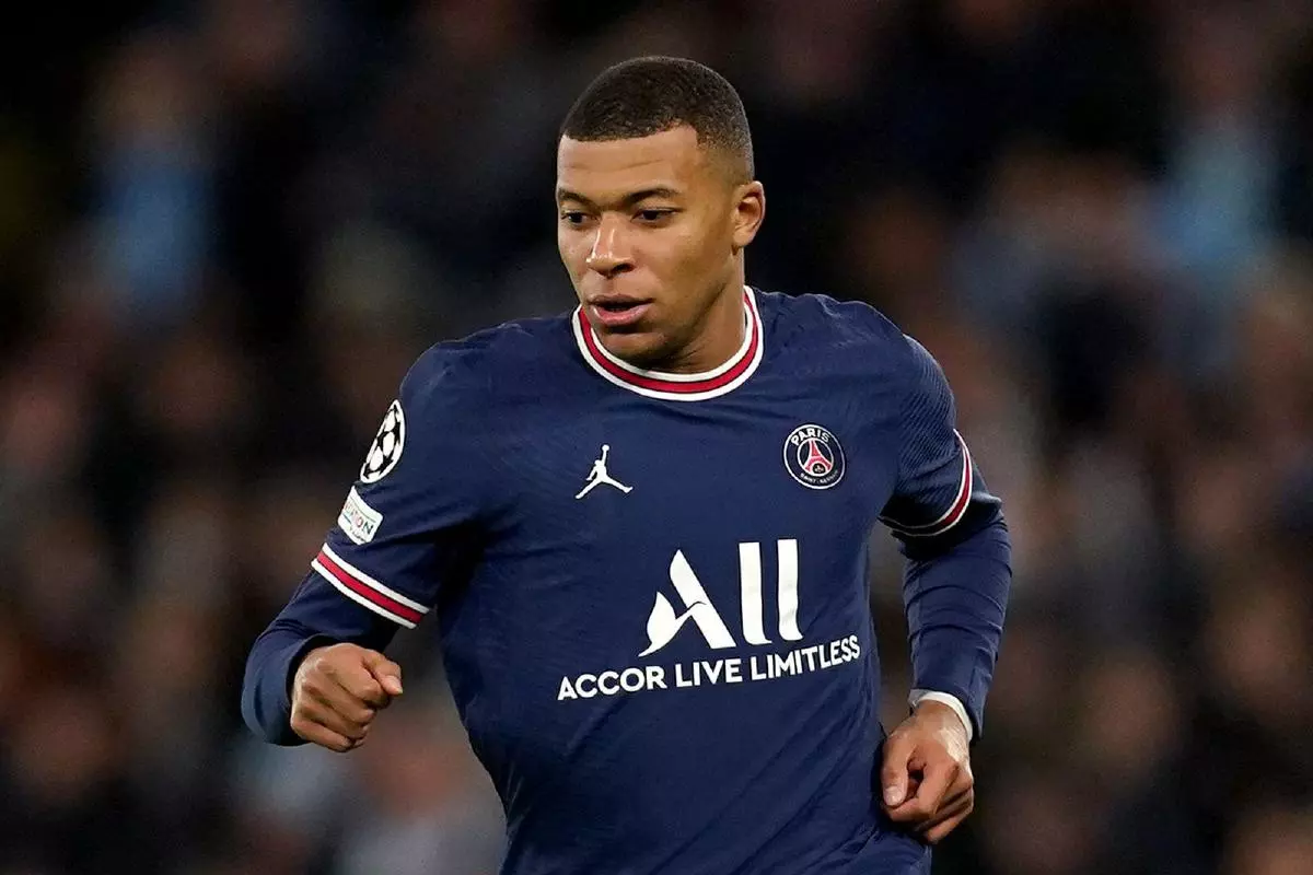 Kylian Mbappe of PSG 24 Nov 2021