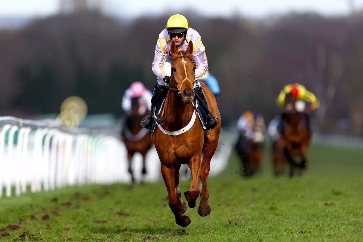 Luccia ridden by jockey Nico de Boinville