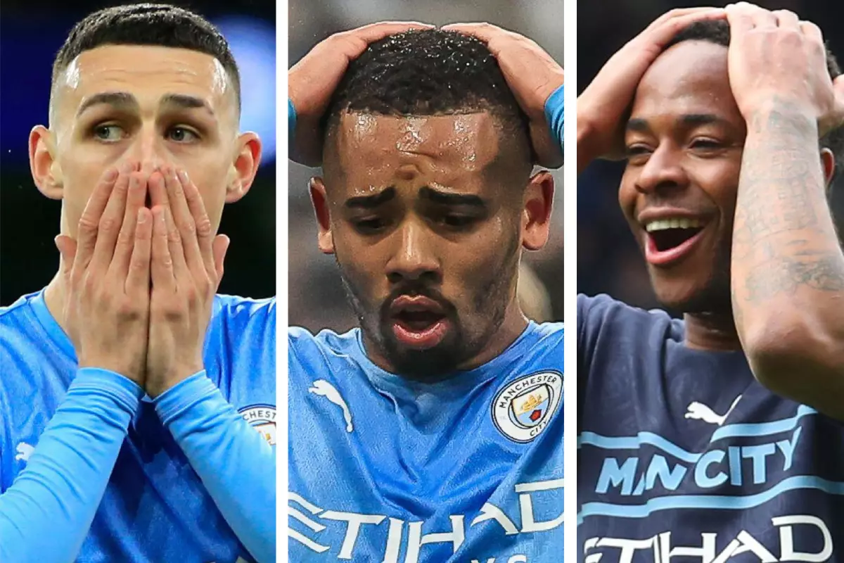 Phil Foden Gabriel Jesus Raheem Sterling