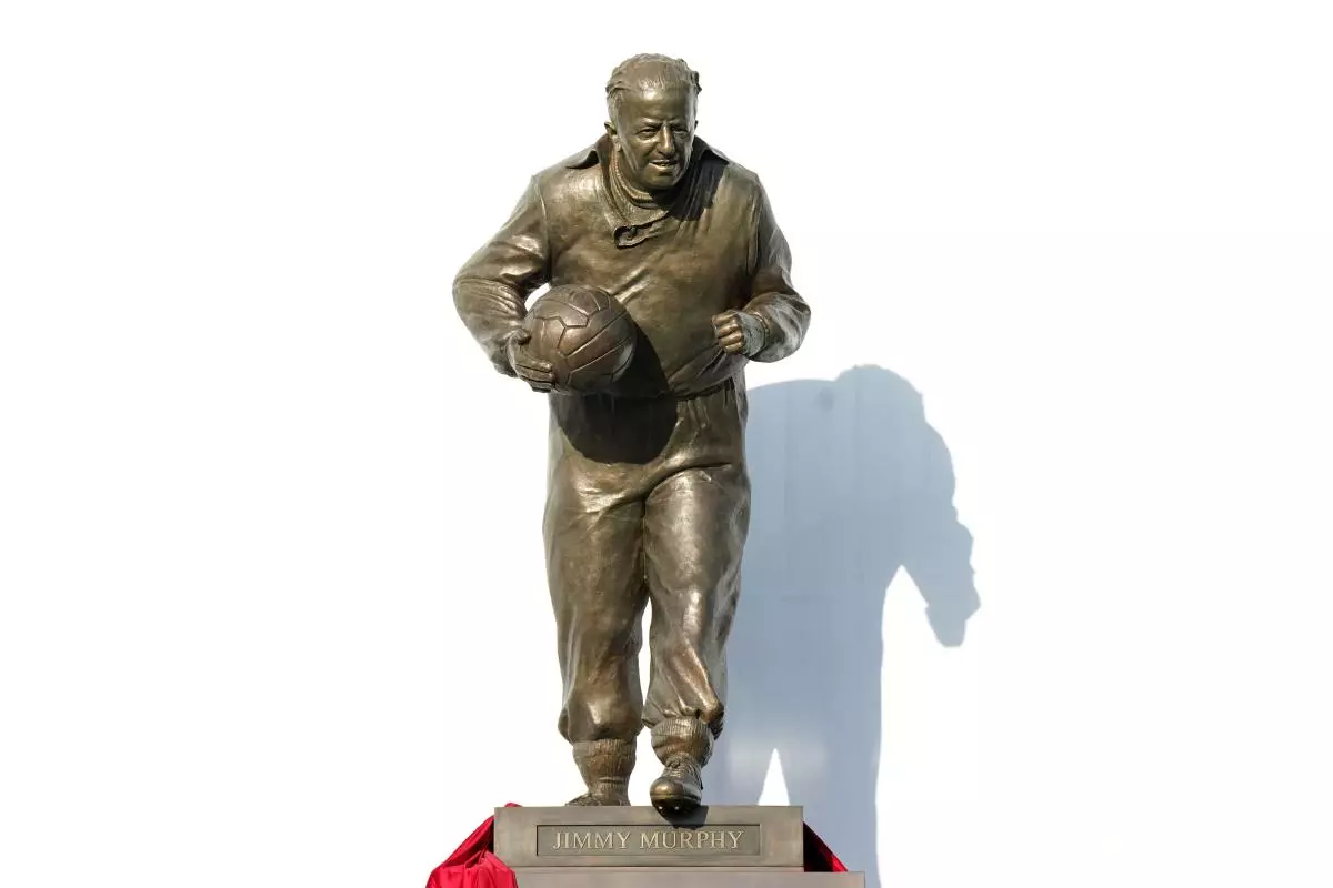 Statue of former Manchester United player Jimmy Murphy