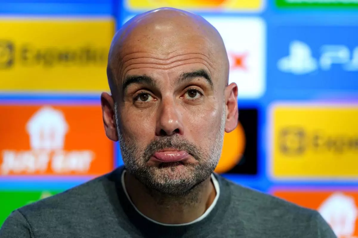 Manchester City manager Pep Guardiola