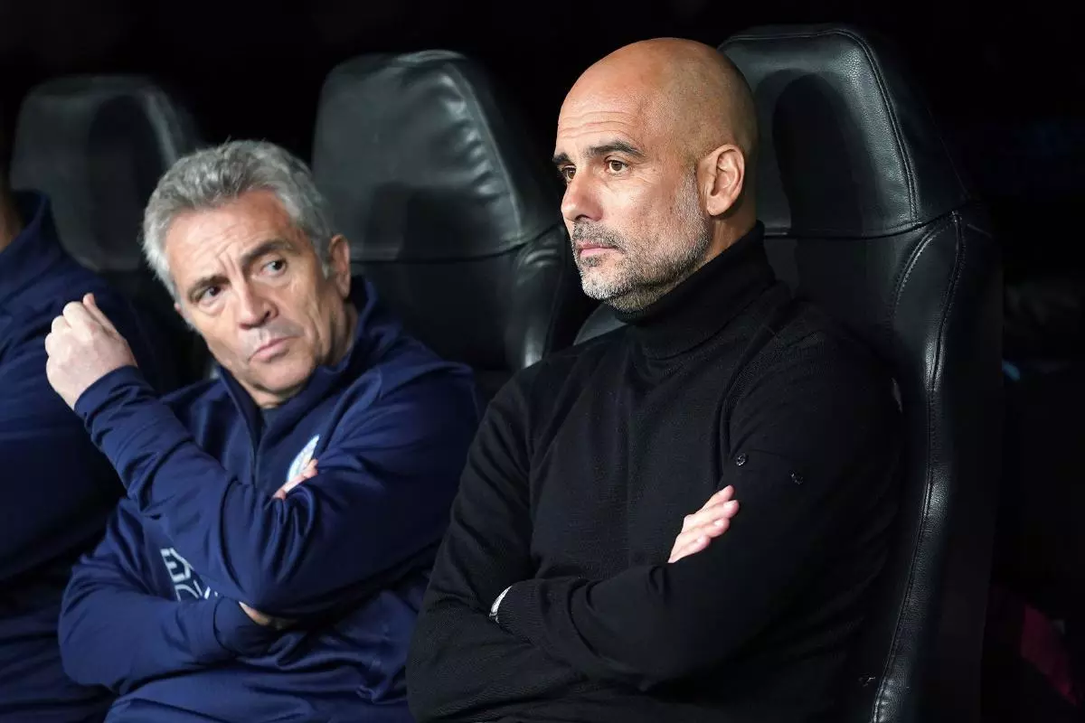 Manchester City Fc's coach Pep Guardiola