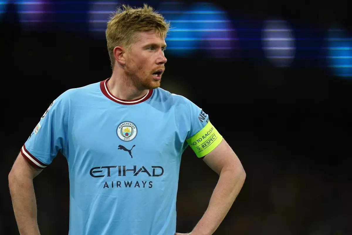 Manchester City's Kevin De Bruyne who is available for Manchester City's Premier League clash with Tottenham