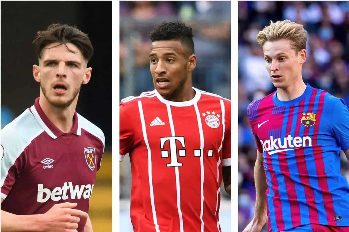 Manchester United targets, Declan Rice, Corentin Tolisso, Frenkie de Jong