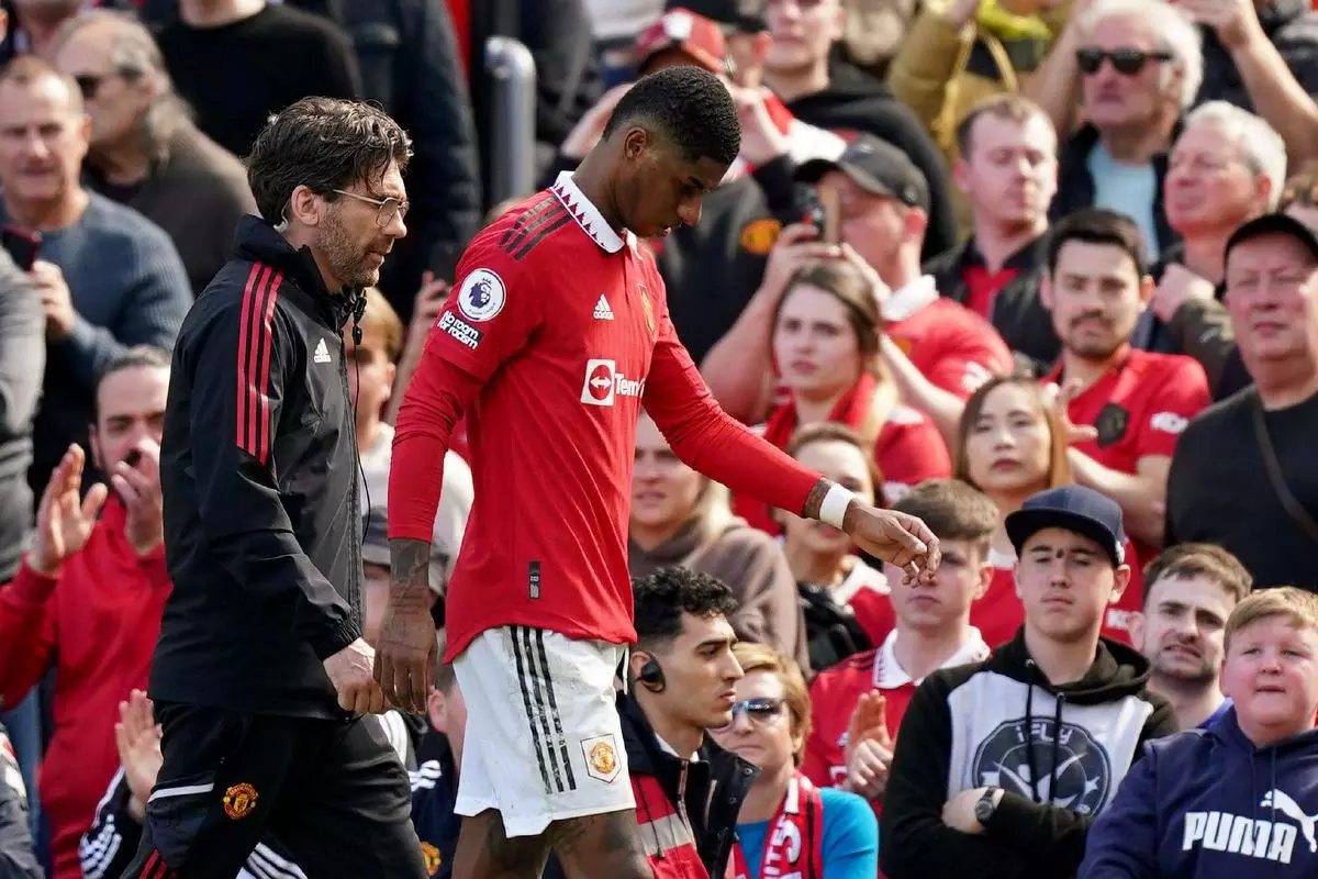 Marcus Rashford of Manchester United 8 Apr 2023