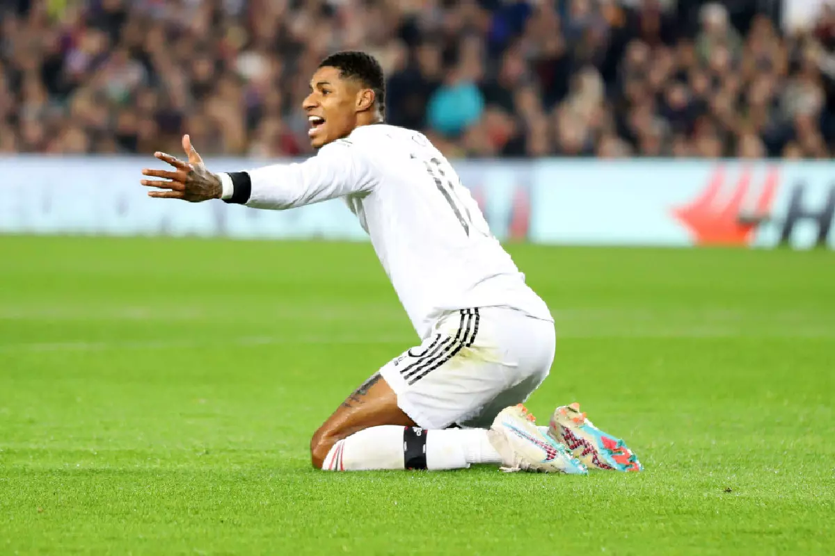 Marcus Rashford vs Barcelona Feb 2023
