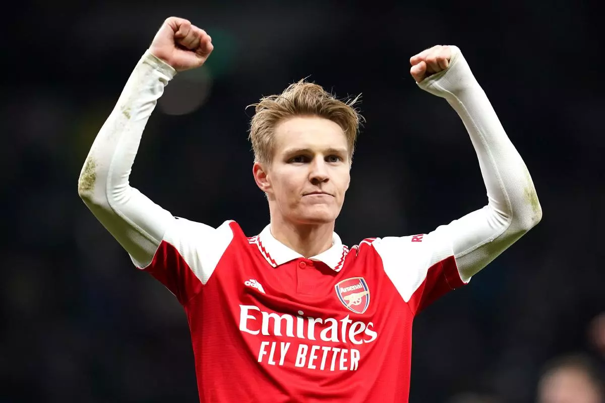 Martin Odegaard of Arsenal 15 January 2023