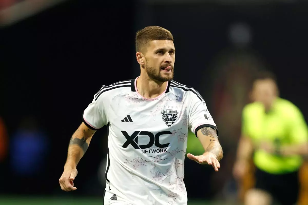 Mateusz Klich playing for DC United in MLS