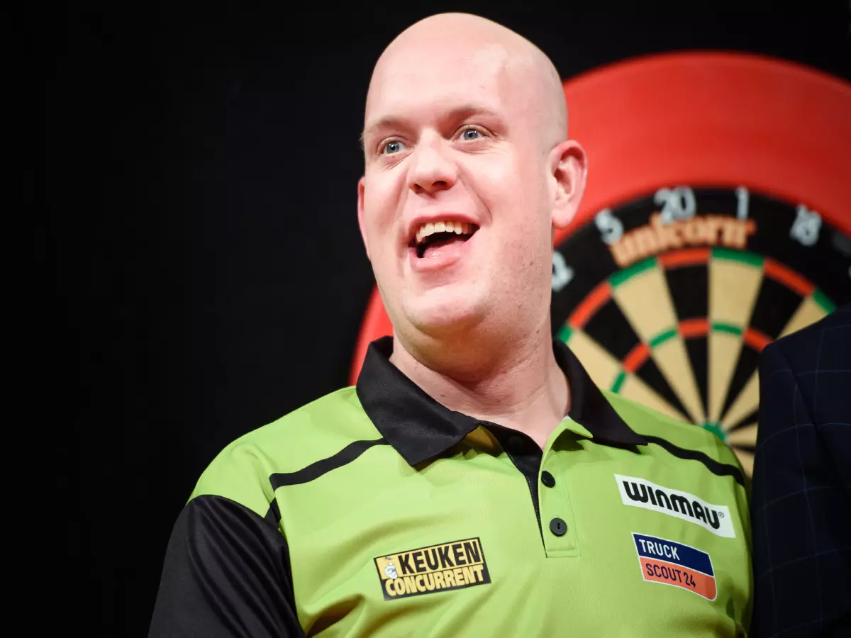 Michael van Gerwen will come on stage during the Ostsee Darts Gala in the Sparkassen-Arena.