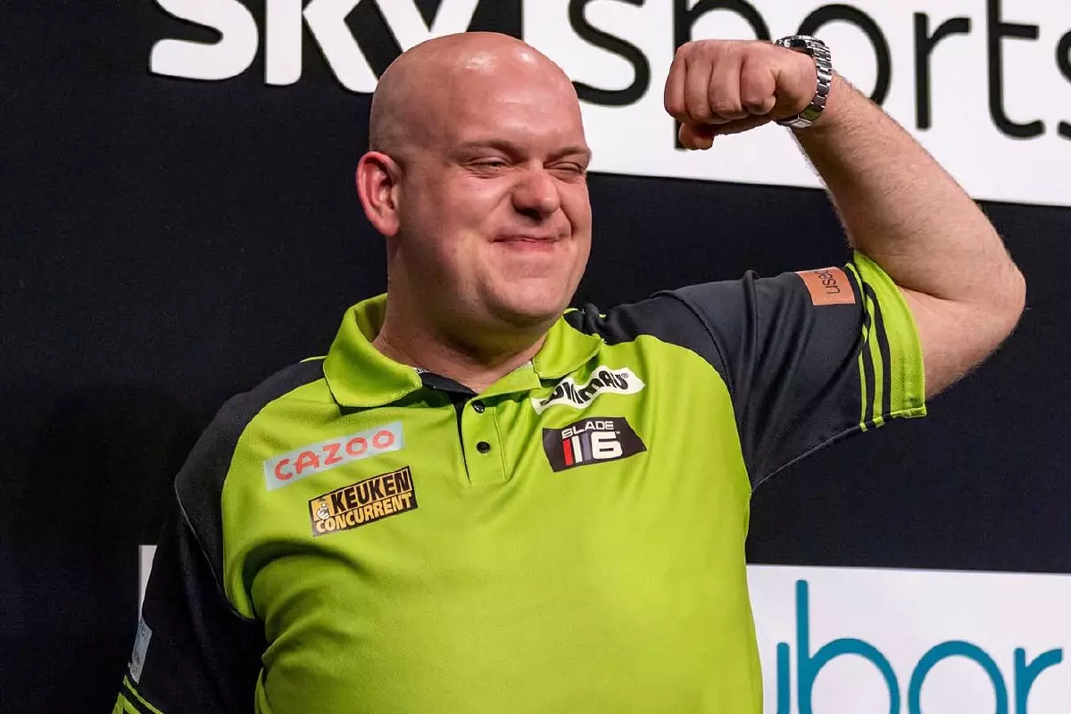 Michael van Gerwen in dominant darts Premier League form