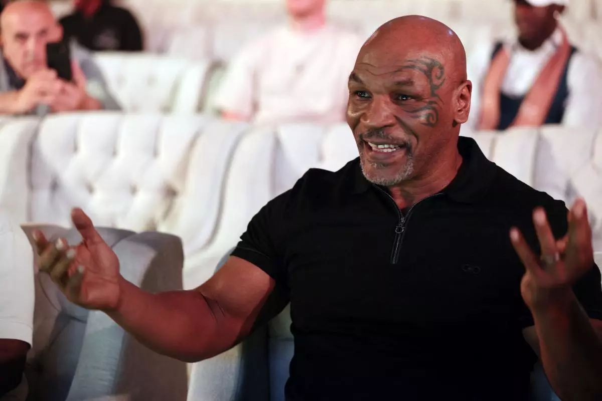Mike Tyson at press conference