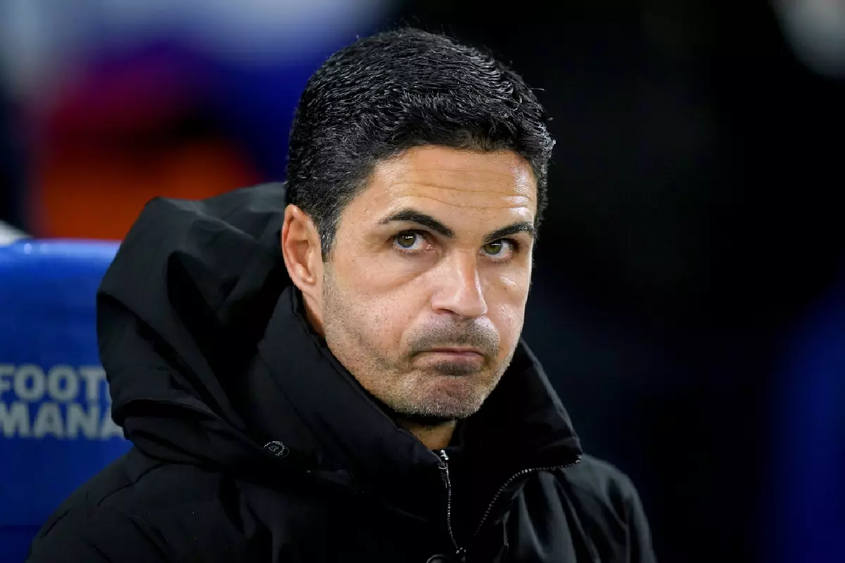 Mikel Arteta against Brighton Jan 2023