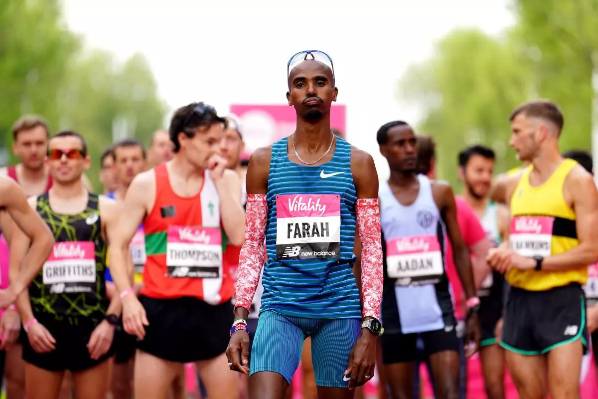 Mo Farah, London marathon