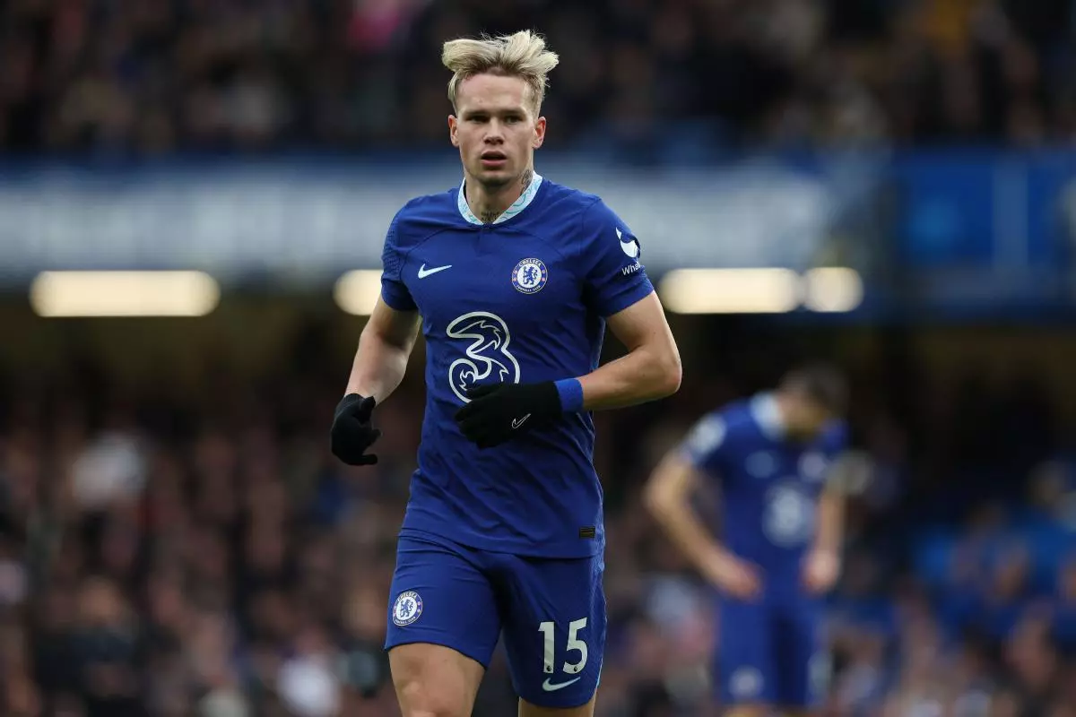 Chelsea midfielder Mykhaylo Mudryk