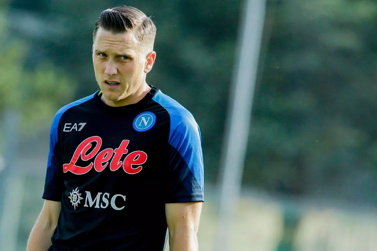 Napoli's Polish midfielder Piotr Zielinski
