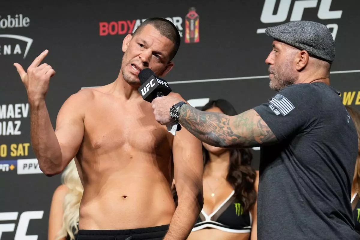 Joe Rogan and Nate Diaz