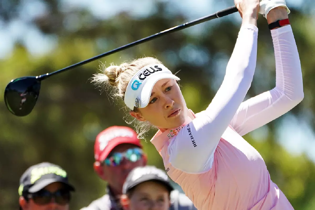 Nelly Korda in full swing