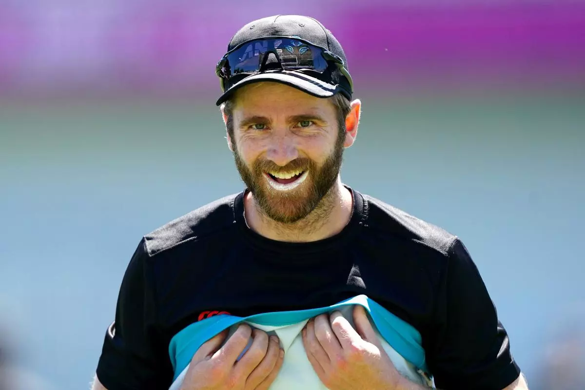 New Zealand's Kane Williamson during a nets session at Emerald Headingley Stadium