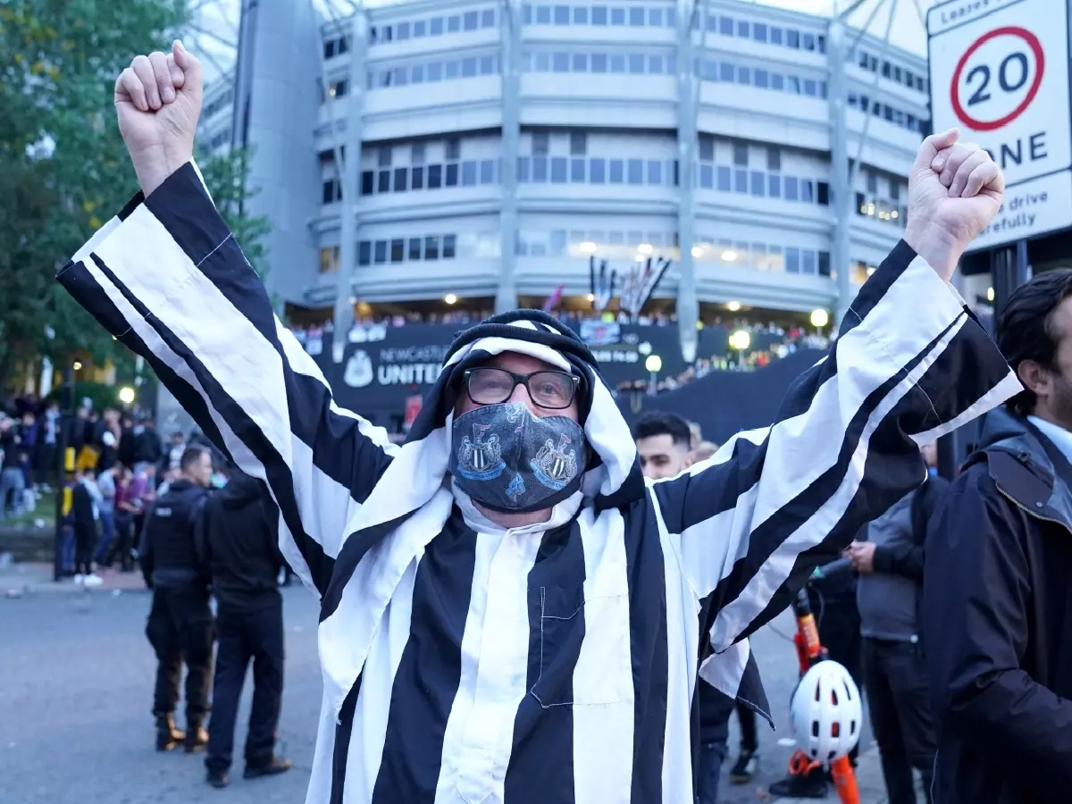 Newcastle United fan after takeover announced Oct21
