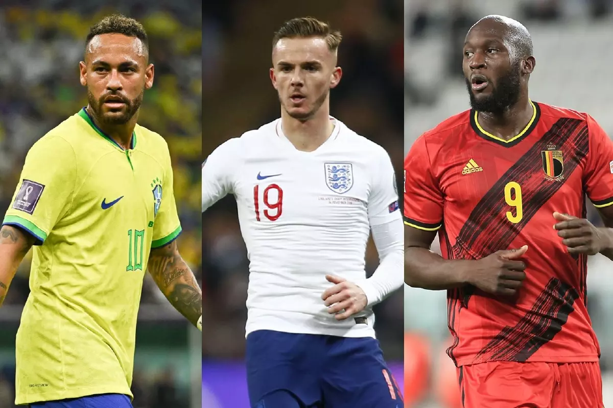 Neymar Jr, James Maddison and Romelu Lukaku