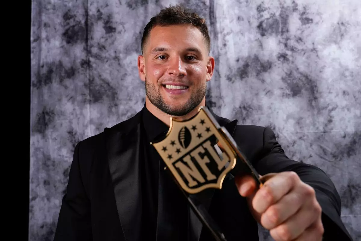 AP Defensive Player of the Year San Francisco 49ers' Nick John Bosa