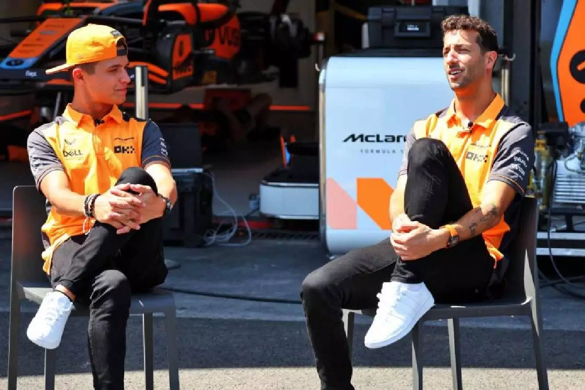 Lando Norris and Daniel Ricciardo