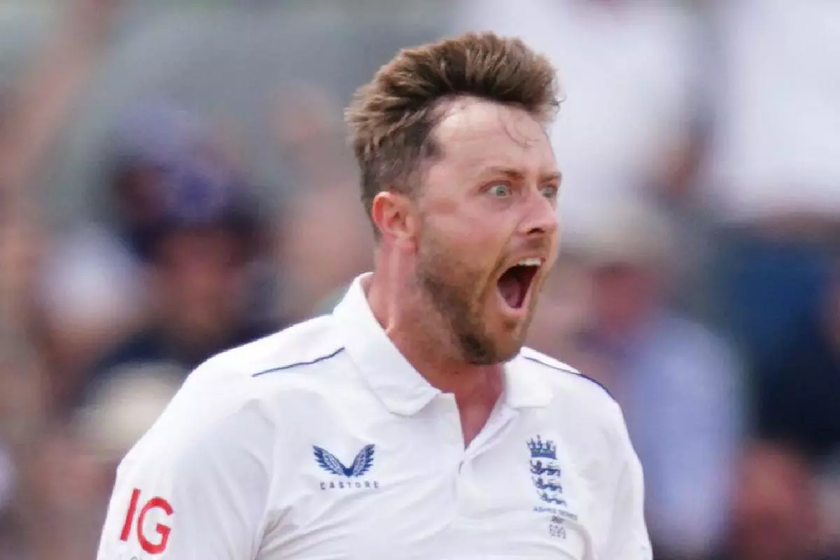 England bowler Ollie Robinson