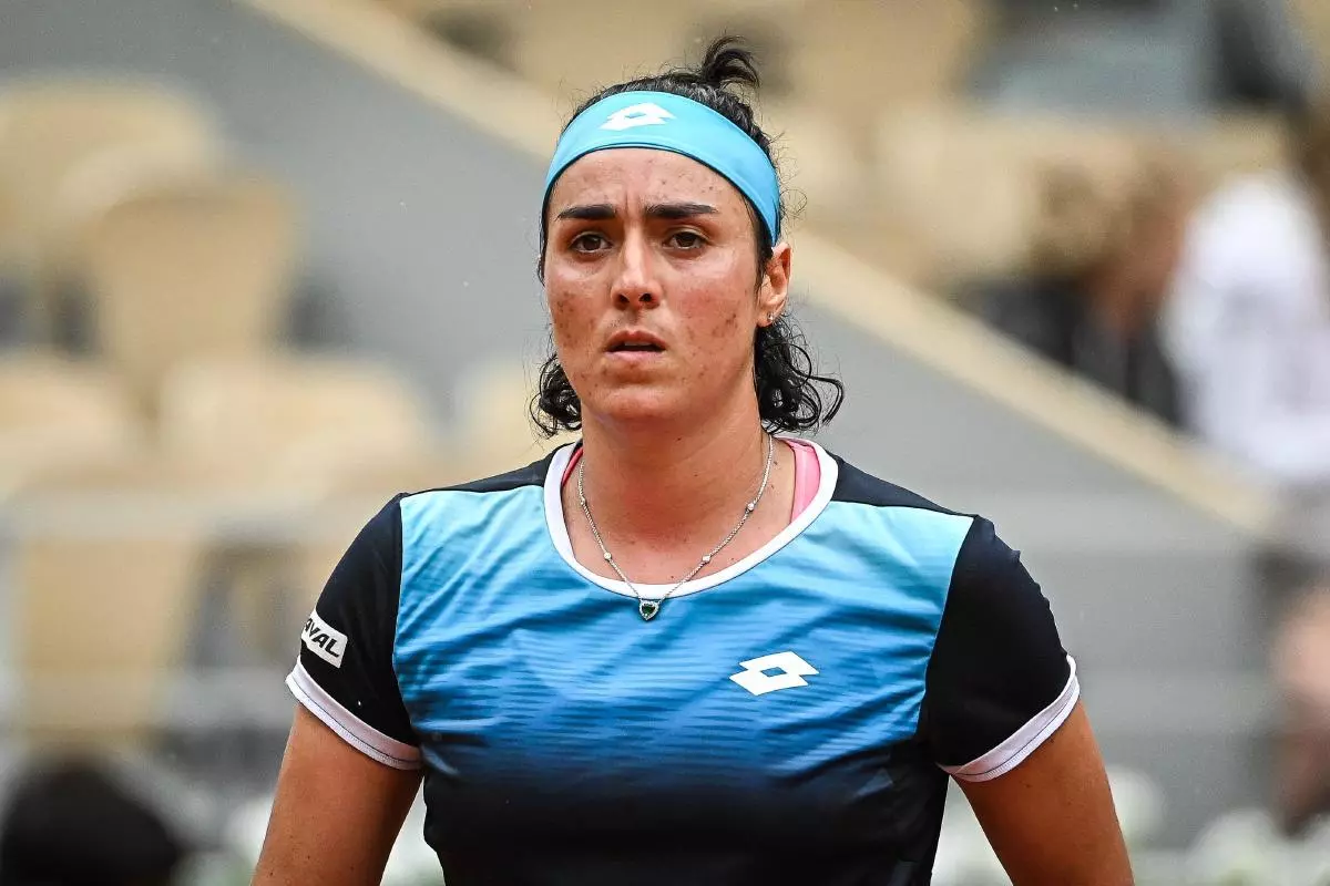 Ons Jabeur of Tunisia during the Day one of Roland-Garros 2022