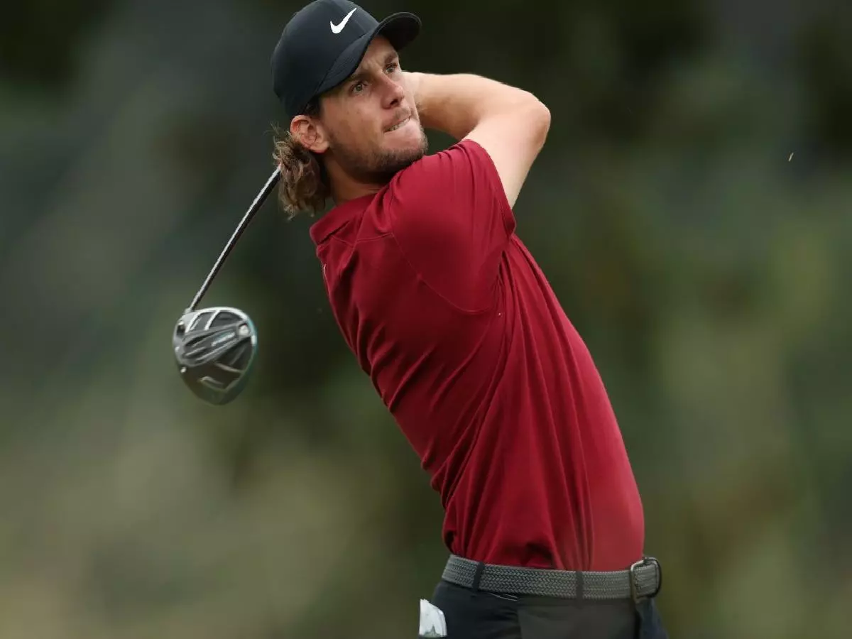 Thomas Pieters during day two of the Celtic Classic at Celtic Manor Resort.