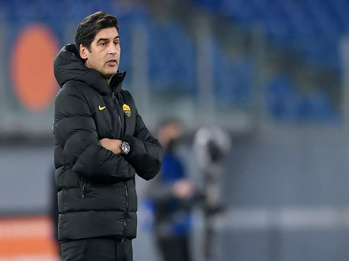 Paulo Fonseca, in charge of AS Roma vs Spezia in the Coppa Italia