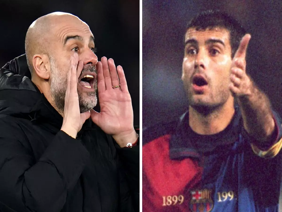 Pep Guardiola playing and managing