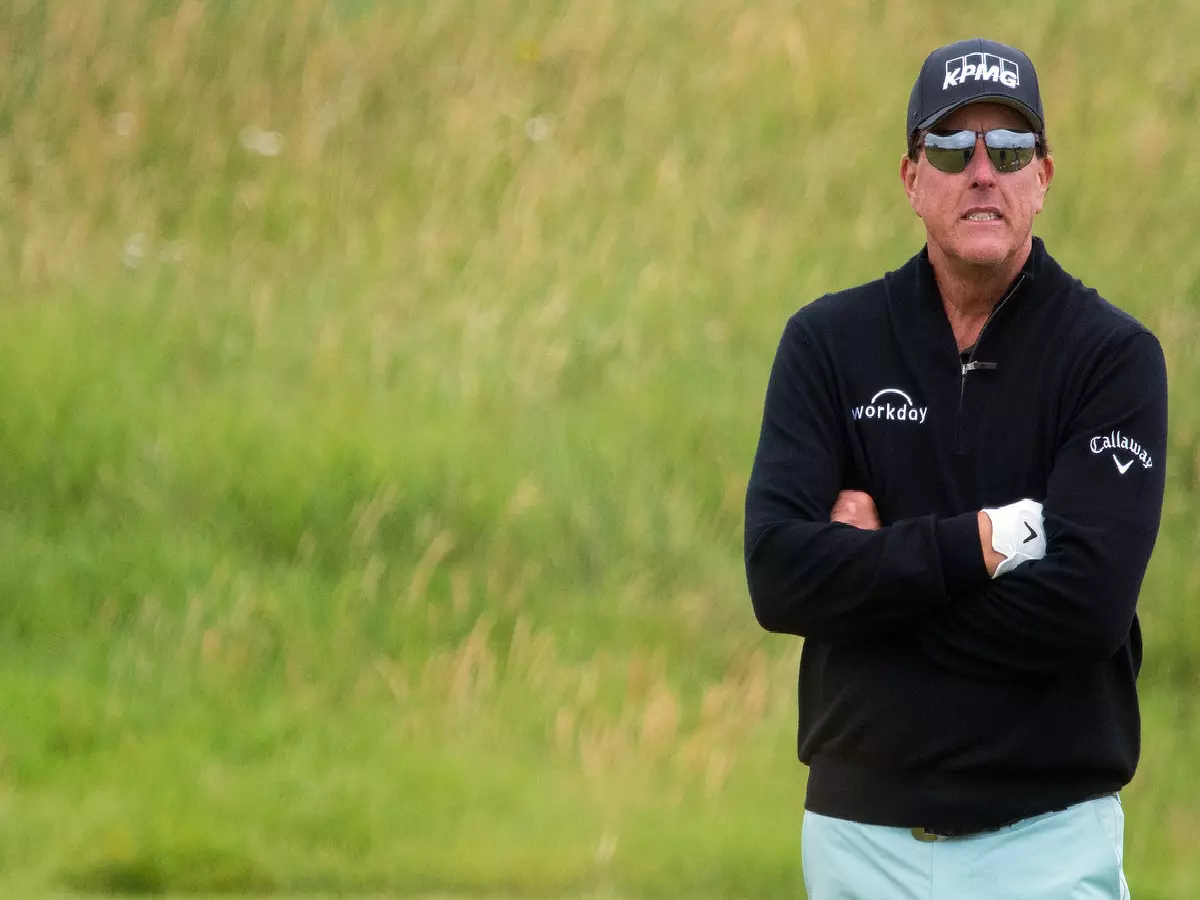 Phil Mickelson at the 2021 Open