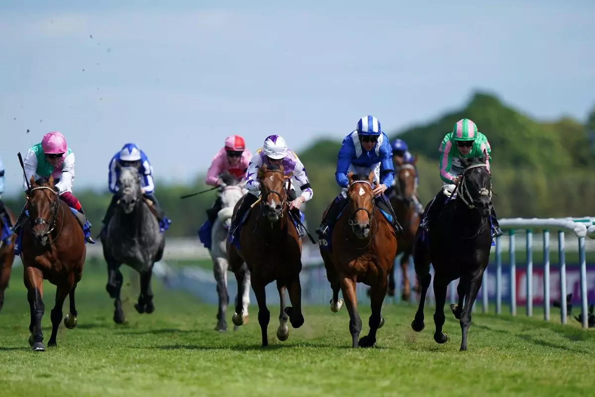 Pogo (right) wins the John of Gaunts Stakes at Haydock