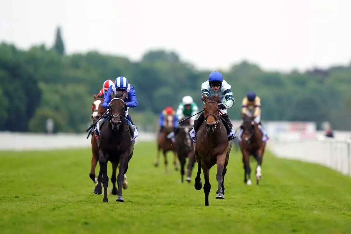 Quickthorn ridden by Jason Hart (right) wins the Sky Bet Race To The Ebor Grand Cup Stakes - June 2023