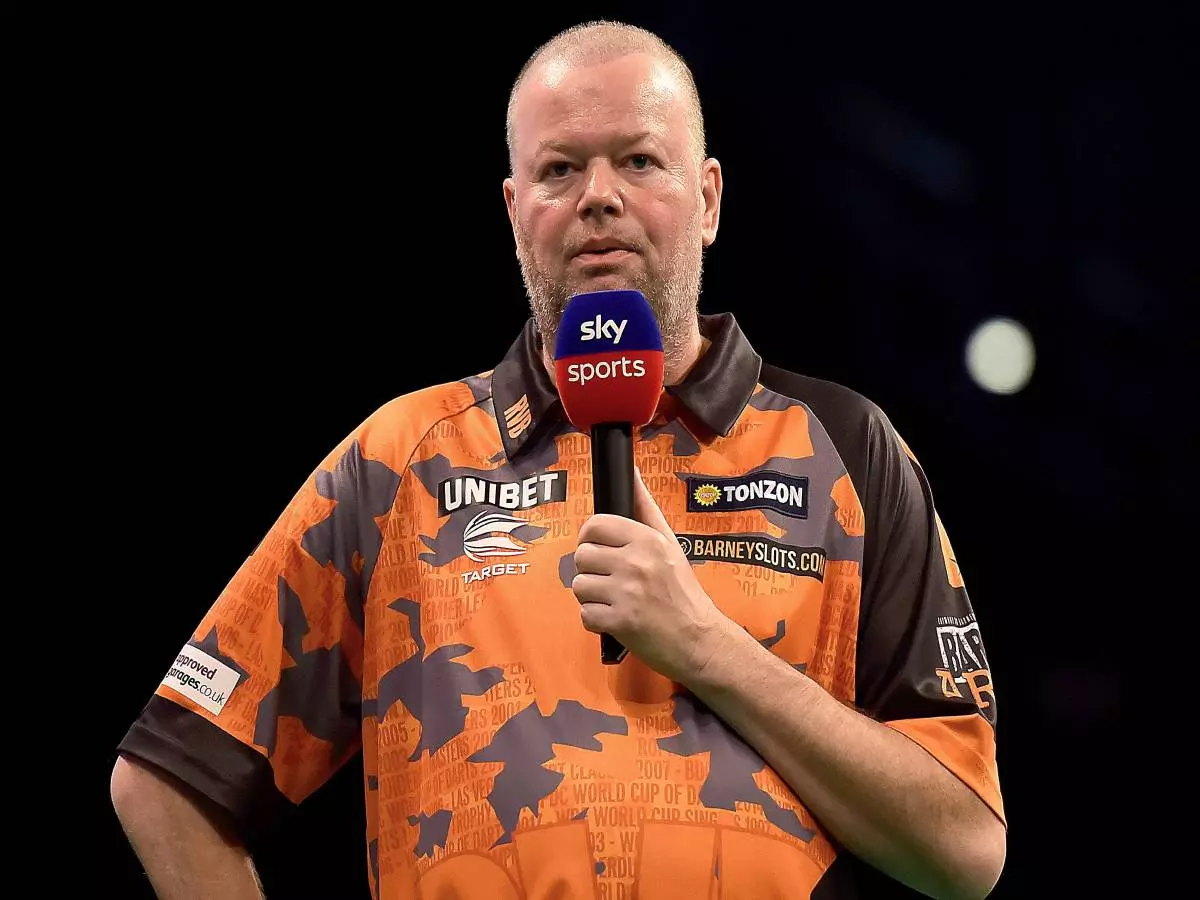 Raymond van Barneveld Barney NLD interviewed for Sky Sport Berlin