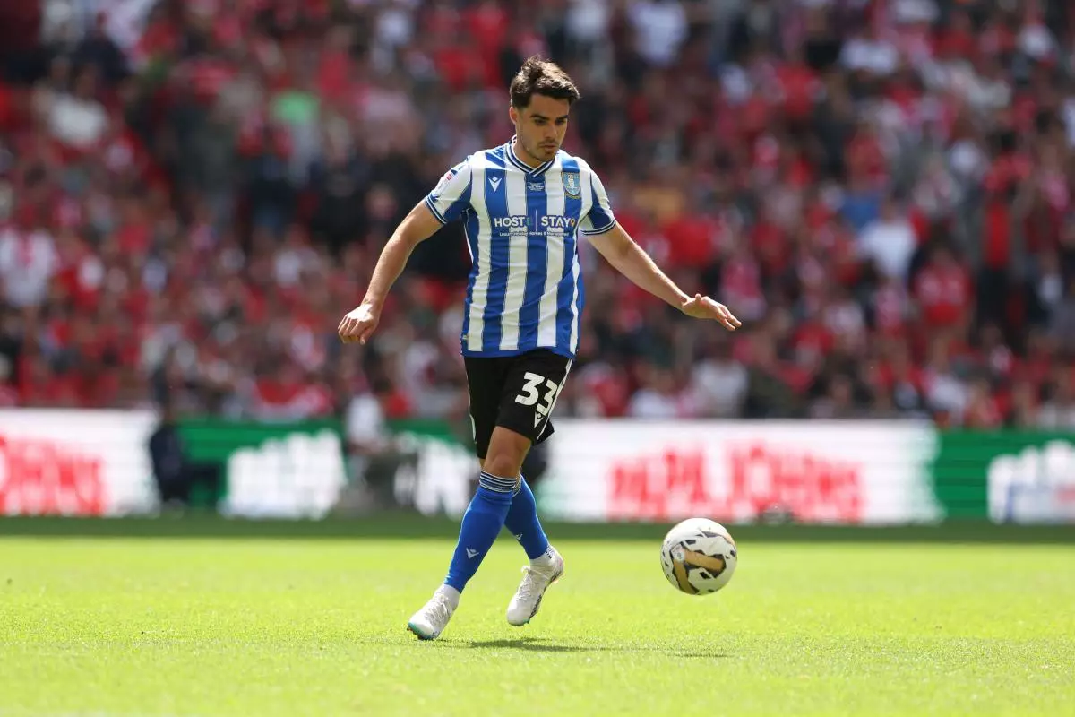 Reece James playing for Sheffield Wednesday, May 2023