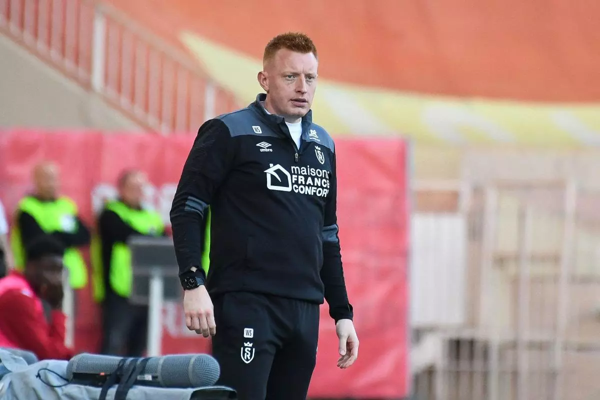 Reims manager Will Still during the Ligue 1 match against Monaco - March 2023