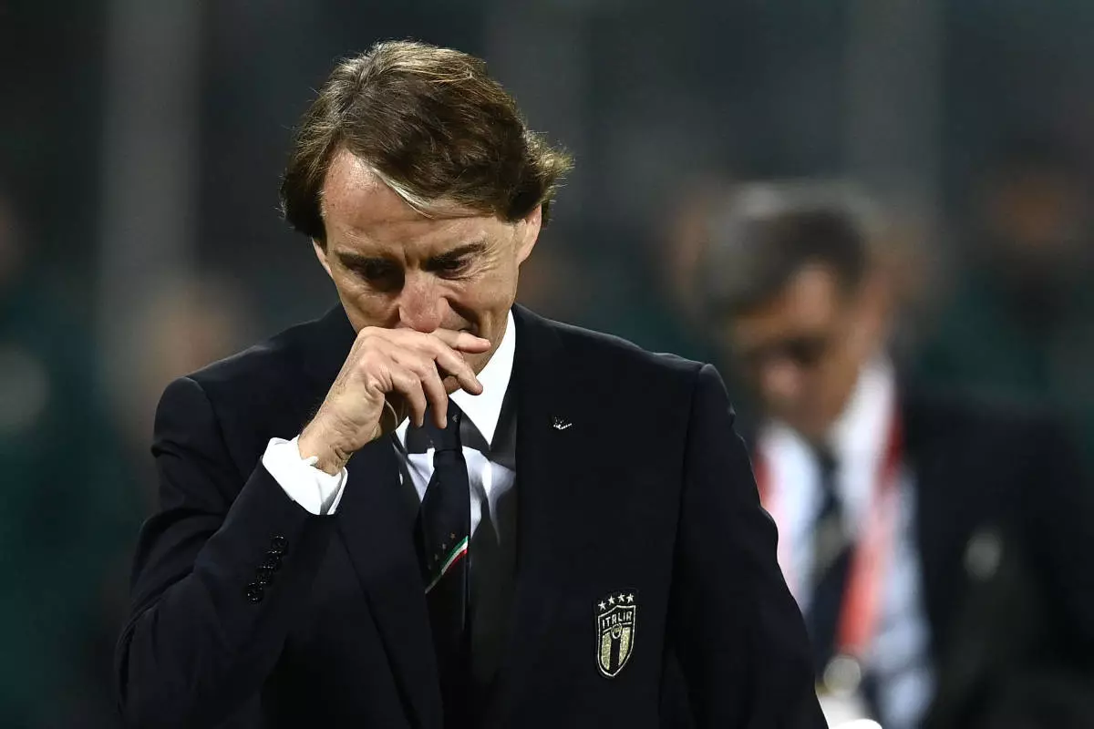Roberto Mancini was left 'too disappointed' to comment on his future after Italy loss