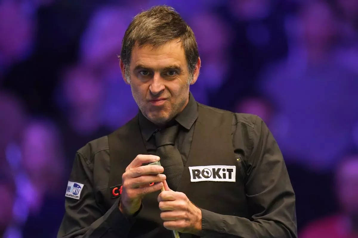 Ronnie O'Sullivan at the 2023 Masters