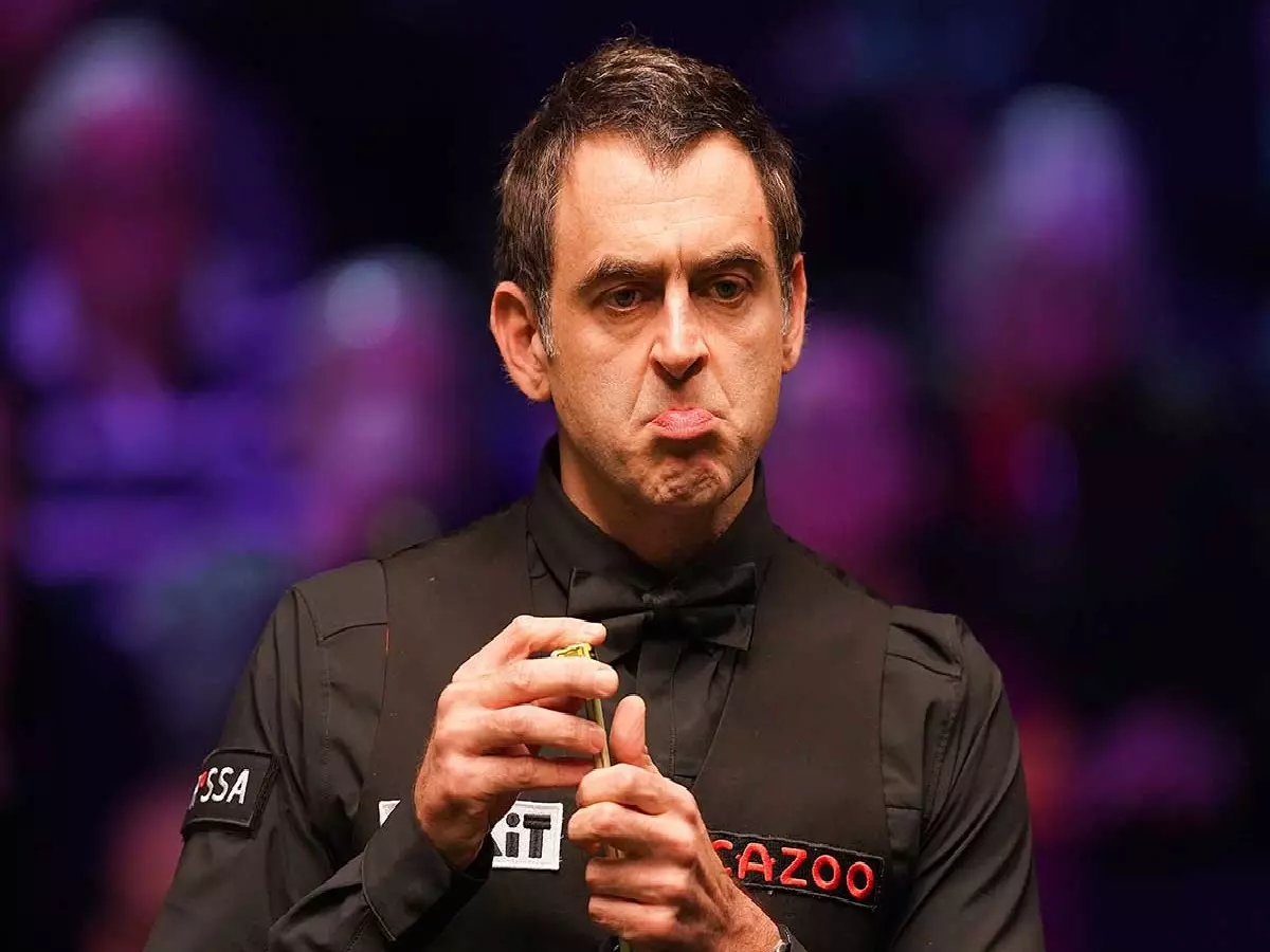 Snooker legend Ronnie O’Sullivan in action